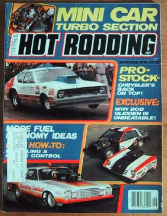 POPULAR HOT RODDING 1979 SEPT - PRO STOCKERS, TURBO FORD 4's
